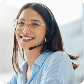Entrepreneur receiving friendly, expert support from Online Filings company formation specialists via phone, email, or chat