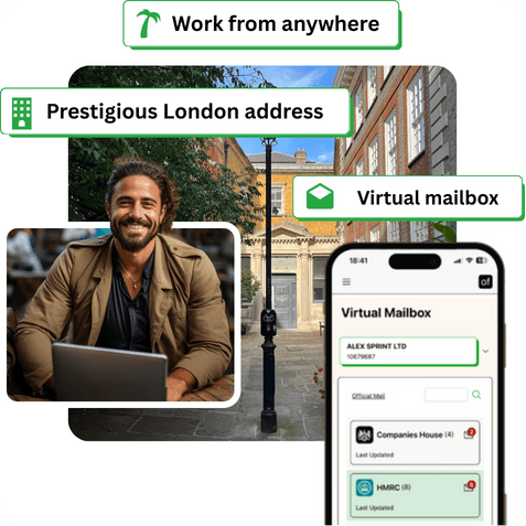 Entrepreneur uses Online Filings registered office service to protect home address and enhance company image.