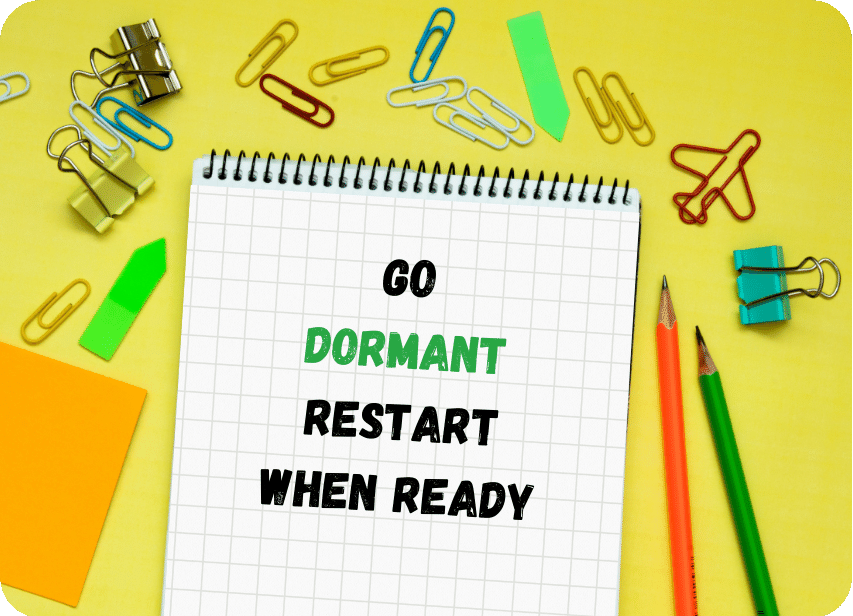 go dormant restart when ready